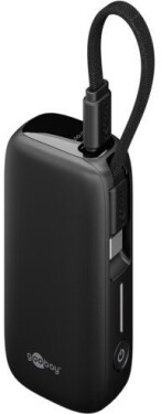 Goobay Powerbank 5 000 mAh ze wbudowanym kablem USB-C