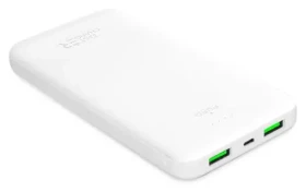 Puro 10000mAh biela / Powerbanka / 12 W / 2x USB-A + USB-C