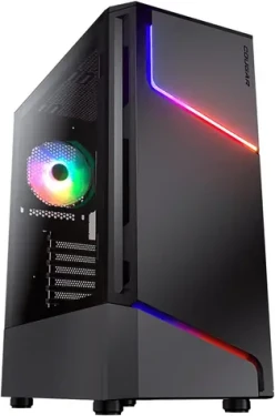COUGAR MX360 čierna / ATX / micro-ATX / mini-ITX / RGB / priehľadná bočnica / bez zdroja (CGR-5CC6G-RGB)