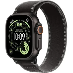 Apple Watch Ultra 3 (2025) GPS+Cellular 49mm Čierne titánové telo - Čierny trailový ťah (M/L) / 145-220 mm (MF1H4QC/A)