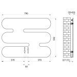 SAPHO - SAMILLA vykurovacie teleso 790x592 biela mat MI6080