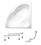 Rohová vana Laguna Royale 150x150 cm akrylát levá i pravá SIKORO1500APN SIKORO1500APN