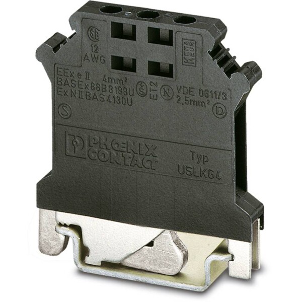 Reference potential terminal block USLKG 4 BK/BK 2798789 Phoenix Contact; 2798789