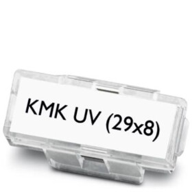 Phoenix Contact 1014107 KMK UV (29X8) držiak označenie Druh montáže: káblové spony priehľadná 100 ks; 1014107