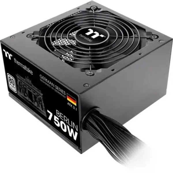 Thermaltake Berlin 750W / 750W / aktívny PFC / ATX 12V 3.1 / 120mm ventilátor / 80PLUS White (W0750RE)