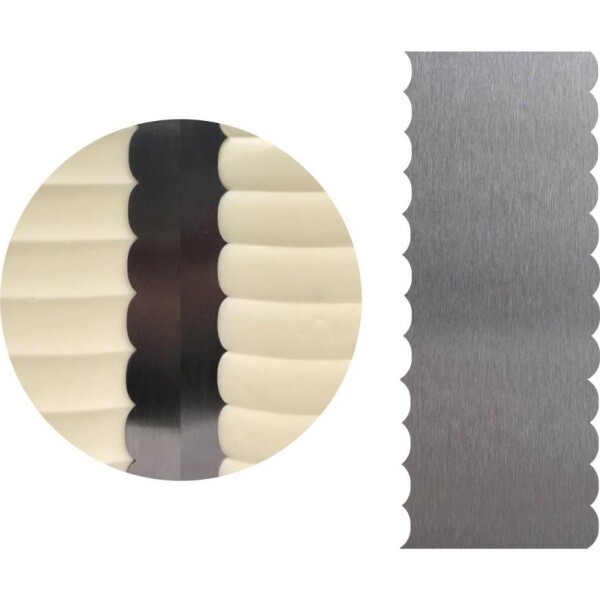 Stierka na dokonalé, hladké okraje torty Ripples 25,5 × 10 cm - Cakesicq - Cakesicq