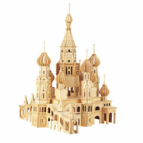 Woodcraft Drevené 3D puzzle kostol Petersburg