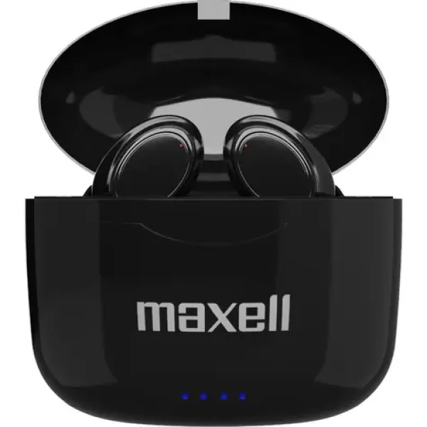 Maxell Bass Sync čierna / Bezdrôtové TWS slúchadlá / BT 5.0 / až 15 hod / Nabíjacie púzdro / USB-C