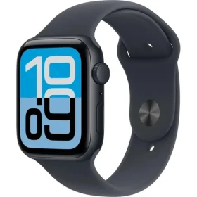 Apple Watch SE 3 (2025) GPS 44mm Temne atramentové hliníkové telo - Temne atramentový športový remienok S/M / 140-190 mm (MEHN4MP/A)