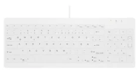 Contour ACTIVE KEY Compact biela / Klávesnica / Drôtová USB-A / Ultraplochá / Numerický blok / DE layout (AK-C7012F-U1-W/GE)