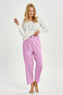3459 DÁMSKE DLHÉ PYŽAMO MONICA S-XL ecri L