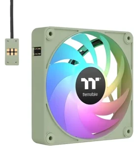 Thermaltake CT120 EX ARGB Sync svetlo zelená / Skriňový ventilátor / 120 mm / ARGB / PWM / 2000 ot./min / 3 ks (CL-F196-PL12MG-A)