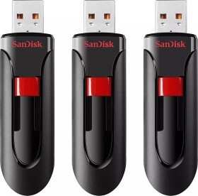 SanDisk SanDisk Cruzer Glide - USB-Flash-Laufwerk - verschlusselt - 32 GB - USB 2.0 (Packung mit 3)