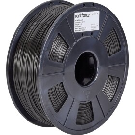 Renkforce RF-4511188 vlákno pre 3D tlačiarne PLA plast 1.75 mm 1000 g čierna 1 ks; RF-4511188