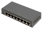 Digitus DN-80066-1 čierna / Sieťový prepínač / 8 portov / Gigabit Ethernet / unmanaged / bez ventilátora (DN-80066-1)