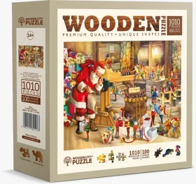 Wooden City Drevené puzzle Santova dielňa 1010 dielikov
