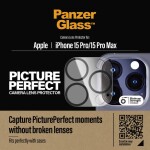 PanzerGlass PicturePerfect Ochranné sklá šošoviek pre Apple iPhone 15 Pro/15 Pro Max (1137)