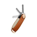 Kľúčenka Orbitkey Pebbled Leather Key Organiser Amber