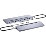 I-TEC Stacja dokujšca USB-C Metal Ergonomic 4K 3x Display Docking Station PD 100W