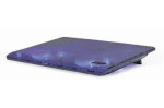 Gembird NBS-2F15-05 čierna / chladiaca podložka pod notebook / 15.6 / 2x LED ventilátor (NBS-2F15-05)