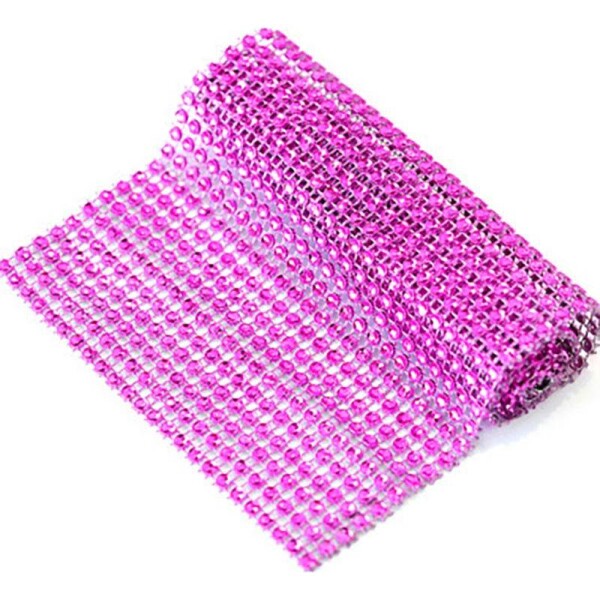 Diamantový pás ružový 90x12 cm - Cakesicq - Cakesicq