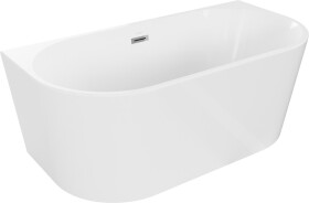 MEXEN - Oval vaňa voľne stojace 150x75cm biela bez krytu prepadu a zátky 52671507500-SS