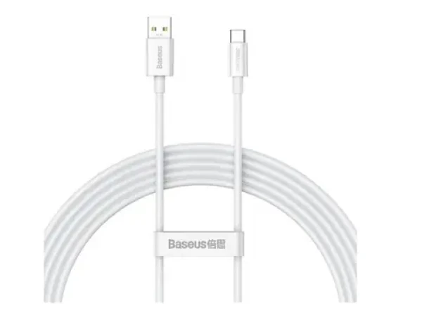 Baseus CAYS001002 Superior Kábel USB-A (M) - USB-C (M) 2 m biela / 65W (CAYS001002)