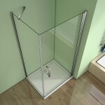 H K - Obdĺžnikový sprchovací kút MELODY D1 80x76 cm s jednokrídlovými dverami vrátane sprchovej vaničky z liateho mramoru SE-MELODYD18076/THOR-8076