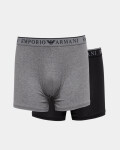 Pánske boxerky 2Pack 111912 4R720 black and grey Emporio Armani