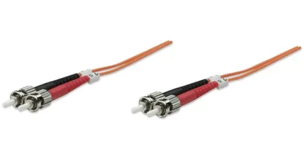 Intellinet oranžová / Optický kábel ST/ST / Multimode OM2 / 2 m (470063)