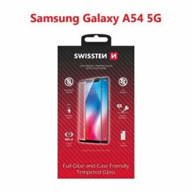 SWISSTEN FULL GLUE COLOR FRAME CASE FRIENDLY sklo pre SAMSUNG GALAXY A54 5G čierna (54501837)