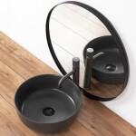 REA - Umývadlo na dosku Brenda 37x37 šedej REA-U1897