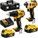 DEWALT DCK2061P2T / Aku set náradie / príklepová vŕtačka amp; rázový skrutkovač / 18V / 2x 5Ah (DCK2061P2T)