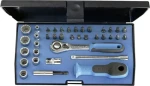 Gedore D20 KMU-20 - Sada nástrčných kľúčov 1|4" s račňou / Bity / Gola / TORX / 37 ks (1822373)