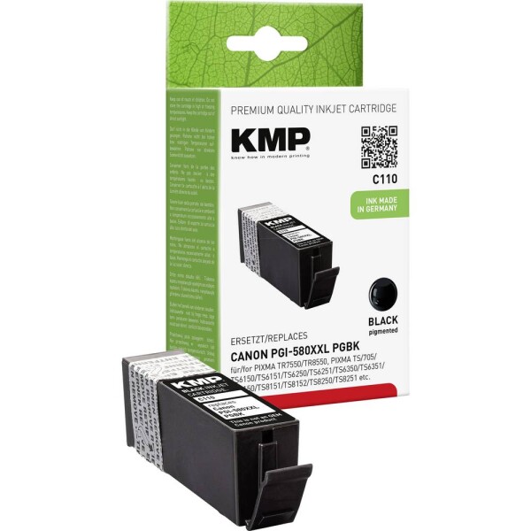 KMP KMP C110 ink cartridge black compatible with Canon PGI-580XXL