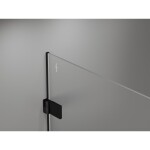 MEXEN/S - Lunar-B sprchovací kút dvere krídlové ľavá 75 x 70, transparent, čierna 832-075-070-70-00-L