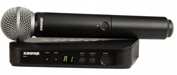 Shure BLX24E/SM58-H8E - System bezprzewodowy z mikrofonem SM58 (518-542 MHz)