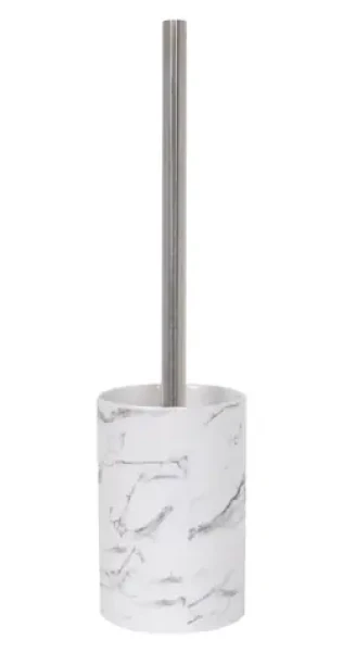 MSV TOSCANA WC kefa biela / keramická nádoba / mramorovaný vzor / 9,5 x 37 cm