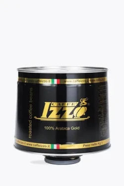 Izzo Caffé Gold 1 kg / Zrnková káva / 100% Arabica / Plechovka / dopredaj (8019925000066)