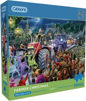 GIBSONS Puzzle Farmárske Vianoce XL