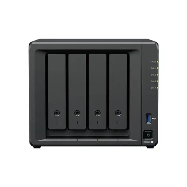 Synology DS925+ DiskStation / 4xHDD / AMD RYZEN V1500B 2.2GHz / 4GB RAM / 2x USB 3.2 / SATA III / 2x 2.5GLAN (DS925+)