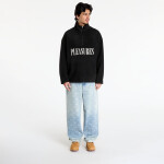Mikina PLEASURES Onyx Half Zip Polar Fleece Black M
