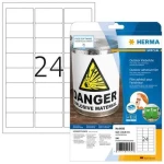 Herma Etikety Outdoor biela / Etikety / vodeodolné / 63,5x33,9 mm / 240 ks (9532)