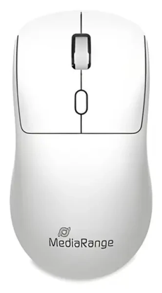 MediaRange MROS257 biela / Bezdrôtová optická myš / 1600 DPI / 2.4 GHz / 4 tlačidlá (MROS257)