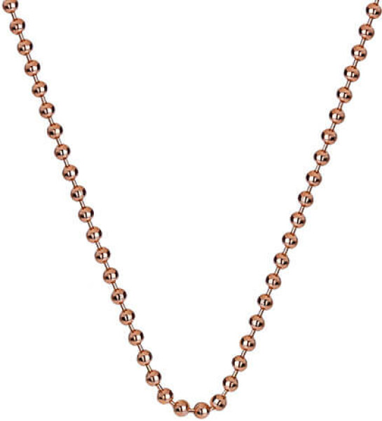 Hot Diamonds Strieborná retiazka Emozioni Rose Gold Bead Chain 18 CH007