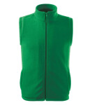 Next fleecová vesta unisex stredne zelená 3XL