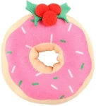 HUHUBAMBOO Hračka pre psov Donut ružová / Plyšová / Maznacia hračka pre psov (357223)