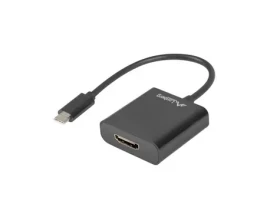 Lanberg USB-C 3.1 - HDMI čierna / Adaptér / MF / 15cm (AD-UC-HD-01)