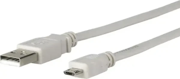 MicroConnect kábel USB2.0 A (M) - microUSB B (M) 5m sivá / 480Mbit/s (USBABMICRO5G)