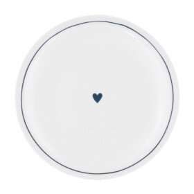 Eulenschnitt Porcelánový tanier Heart Ø 25,4 cm – dark blue